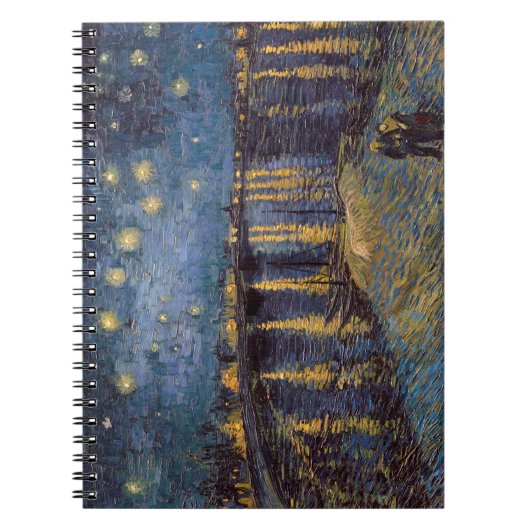 Carnet Nuit étoilée sur le Rhône par Vincent Van Gogh (Devant)