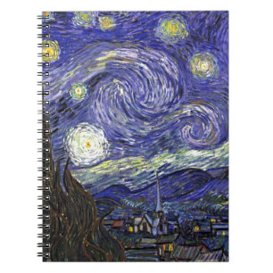 Carnet Nuit étoilée, Vincent Van Gogh.
