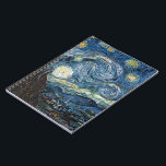 Carnet Nuit Van Gogh Starry<br><div class="desc">Vincent Van Gogh Starry Night masterpiece, vintage artwork on modern day products from Zazilicious</div>