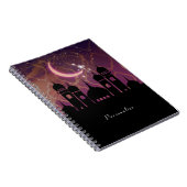 Carnet Nuits arabes marocain moyen-oriental violet rose (Côté Droit)