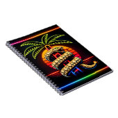 Carnet Nuits néon de Miami Opulence diamantée Luxe (Côté Droit)