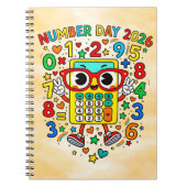 Carnet Number Day 2026 Calculator Math Notebook (Devant)