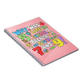 Carnet Number Day Maths Notebook | Funny Numbers Joke (Côté Droit)