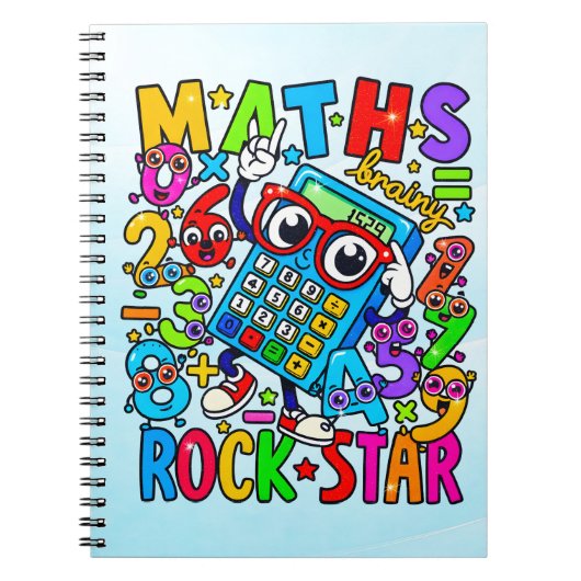 Carnet Number Day Maths Notebook | Maths Rock Star (Devant)