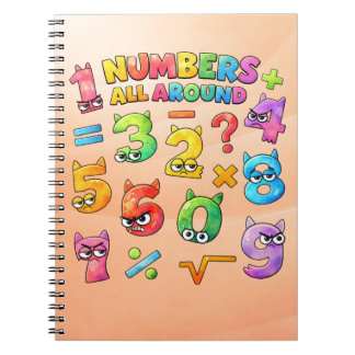 Carnet Number Day Maths Notebook | Numbers All Around