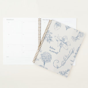 Carnet numérique floral – “Croyez en vous”