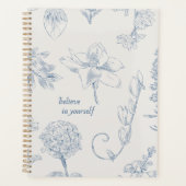 Carnet numérique floral – “Croyez en vous” (Devant)