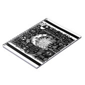 Carnet Numérologie chanceuse Manifestation Magie noir & b (Côté gauche)