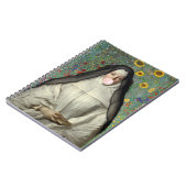 Carnet Nun souffler une gomme à bulle rose (Côté gauche)