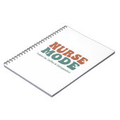 Carnet Nurse Mode Retro Wavy Typography (Côté gauche)