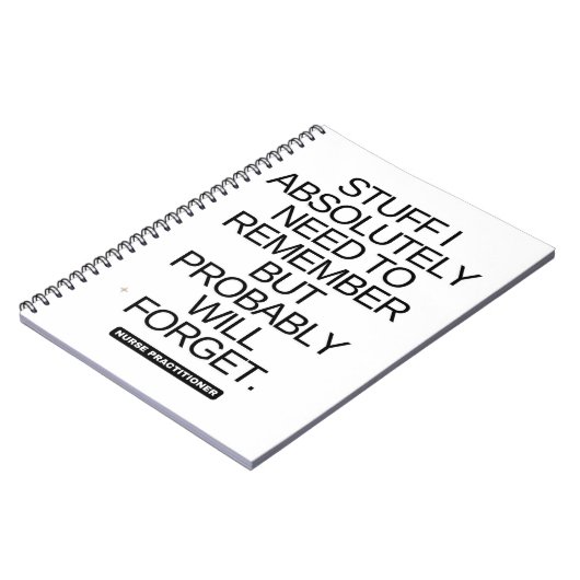 Carnet Nurse Practitioner (Côté gauche)