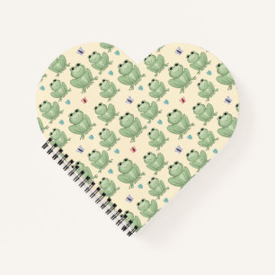 Carnet Nursery de grenouille à l'aquarelle crème fantaisi