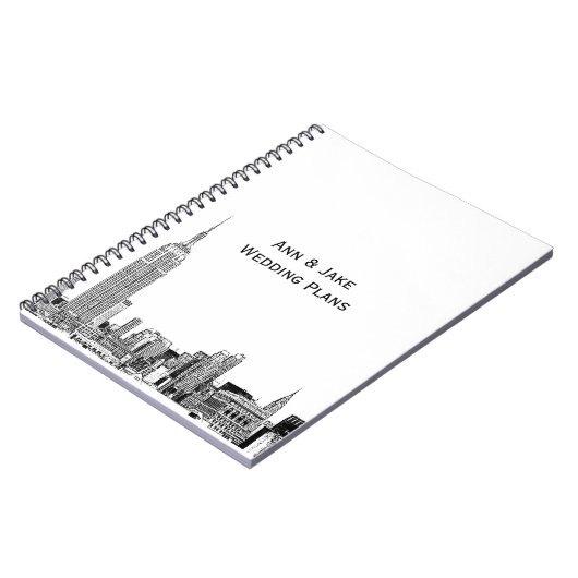 Carnet NYC Skyline Etched 01 (Côté gauche)