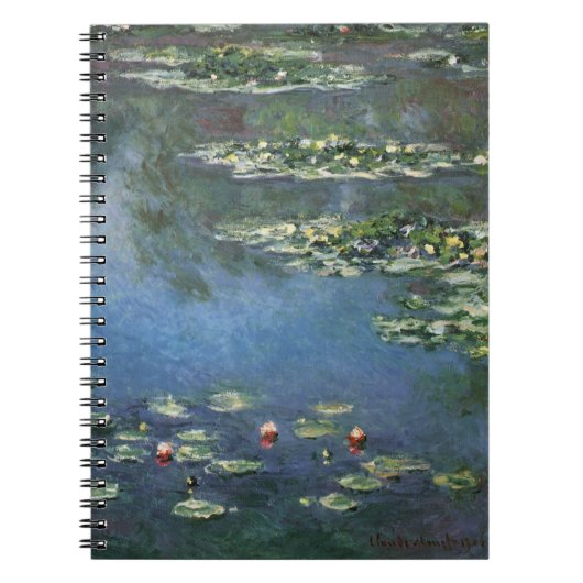Carnet Nymphéas par Claude Monet, Fleurs de Vintage (Devant)