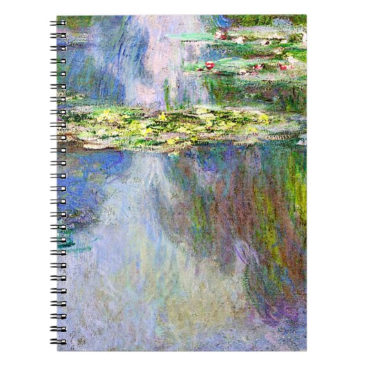 Carnet Nymphéas, peinture célèbre, (Devant)