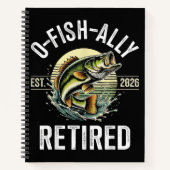 Carnet O-Fish-Ally Retraité Pêcheur 2026 Pêche (Devant)