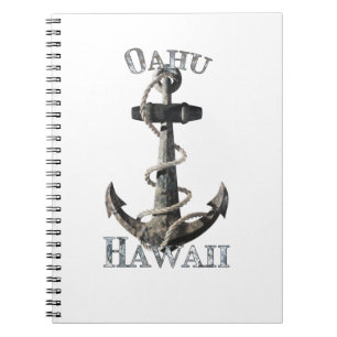 Carnet Oahu Hawaii Vacation Nautical Anchor Sailing