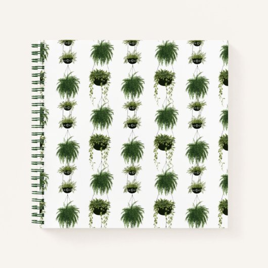 Carnet Oasis intérieure | Paniers pendants (Devant)