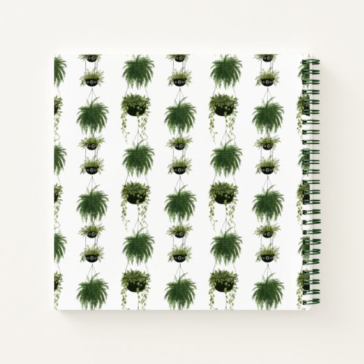 Carnet Oasis intérieure | Paniers pendants (Dos)