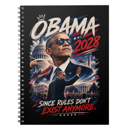 Carnet Obama 2028 Puisque les règles n'existent plus (Devant)