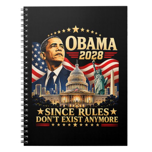 Carnet Obama 2028 Puisque les règles n'existent plus (Devant)