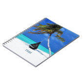 Carnet Objectifs 2026 Plage et Palmier Tableau Magnétique (Côté gauche)