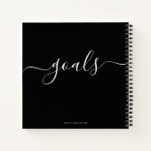 Carnet Objectifs : Calligraphie moderne Typographie minim (Dos)