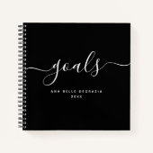 Carnet Objectifs : Calligraphie moderne Typographie minim (Devant)