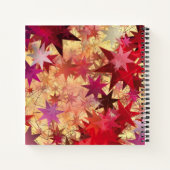 Carnet OBJECTIFS CIBLES Étoiles rouges Carré personnalisé (Dos)