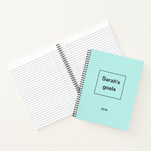 Carnet Objectifs personnalisés 2019 - (Intérieur)