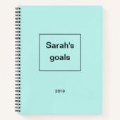 Carnet Objectifs personnalisés 2019 - (Devant)