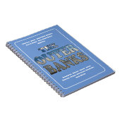 Carnet OBX Beach Text Et Villes (Côté Droit)