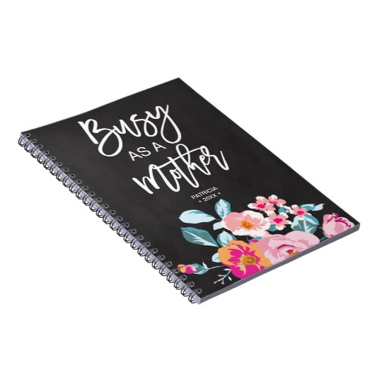 Carnet Occupé Comme Un Message De Motivation Pour La Mère (Côté Droit)