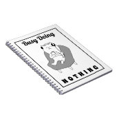 Carnet Occupé Ne Faire Rien De Mignons Chat Drôle Humour (Côté Droit)