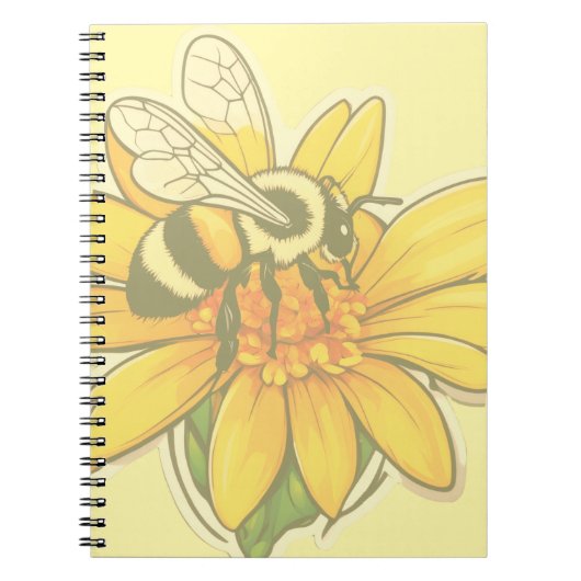 Carnet Occupée à récolter du pollen (Devant)