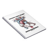 Carnet Occupez Votre Coeur Avec Bonheur (Anatomique) (Côté Droit)