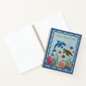 Carnet Ocean Adventures Embroidered Dolphin & Turtle (Intérieur)