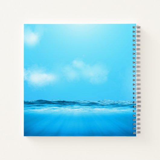 Carnet Océan bleu (Dos)