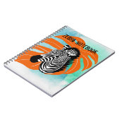 Carnet Océan bleu Zèbre (Côté gauche)