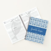 Carnet Ocean Blue Custom Name Newlyweds Favoris Recettes (Intérieur)