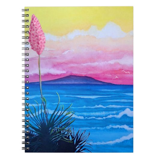 Carnet Océan du coucher du soleil (Devant)