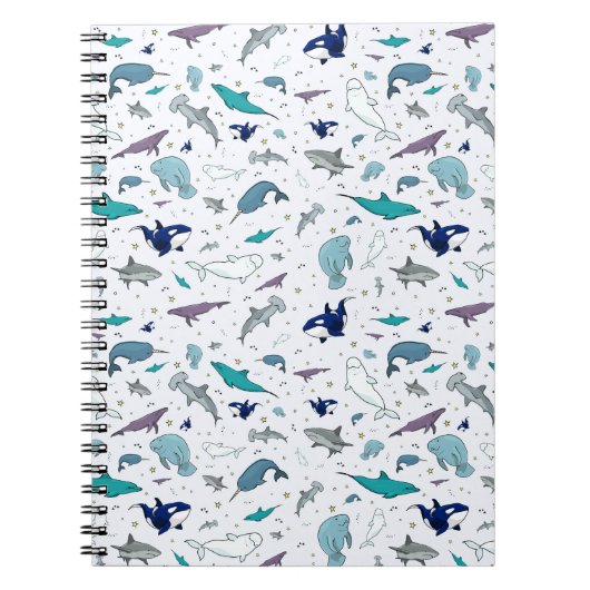 Carnet Océan en bleu (Devant)