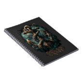 Carnet Ocean Grave Kraken Anchor Dark Fantasy  (Côté Droit)
