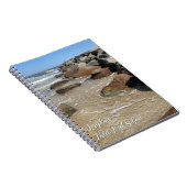 Carnet Ocean Jetty Rocks Personalized Notebook (Côté Droit)