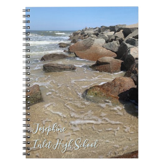 Carnet Ocean Jetty Rocks Personalized Notebook (Devant)