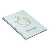 Carnet Ocean Sea Mint White Round Floating Device (Côté Droit)