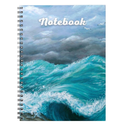 Carnet Ocean Sea Wave Storm 244 peinture (Devant)