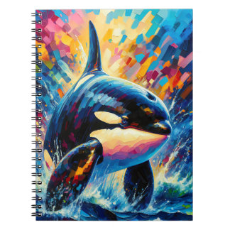 Carnet Ocean Spirit Orca – Colorful Marine Art