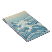 Carnet Ocean Wave Art Print – Japanese Woodblock Style (Côté Droit)