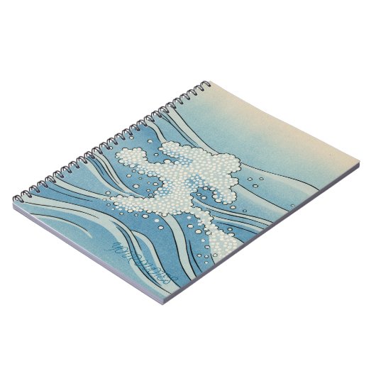 Carnet Ocean Wave Art Print – Japanese Woodblock Style (Côté gauche)